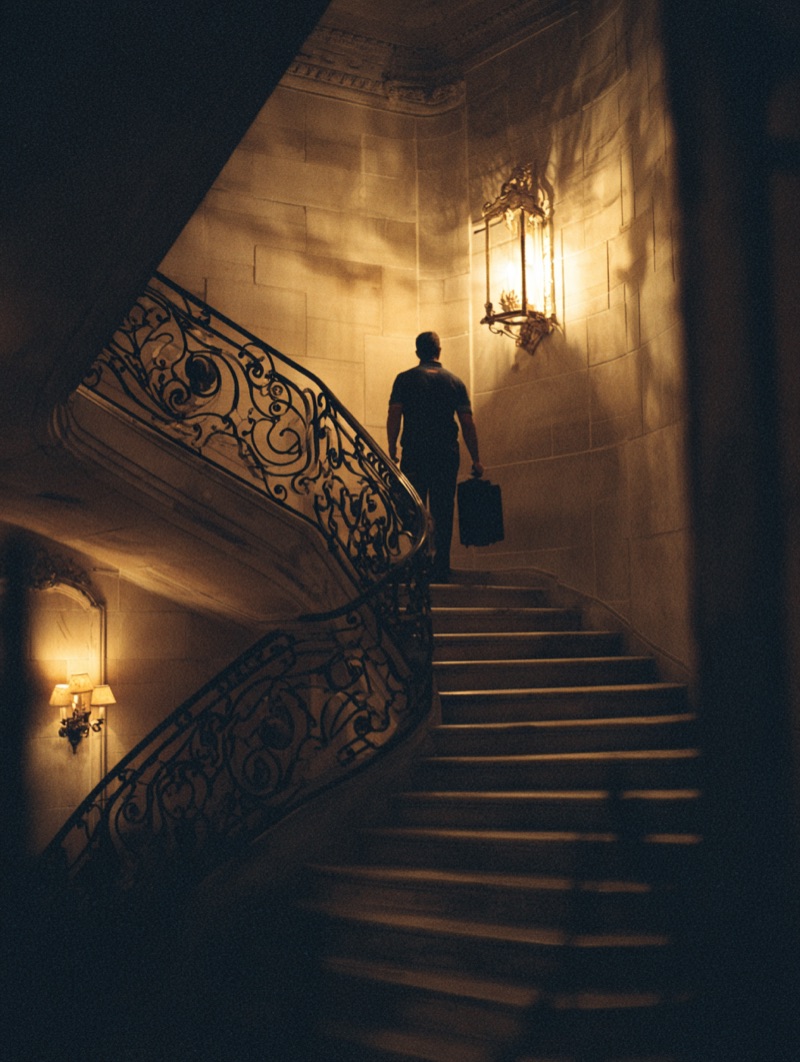 Cage d'escalier parisienne — terrain d'intervention quotidien